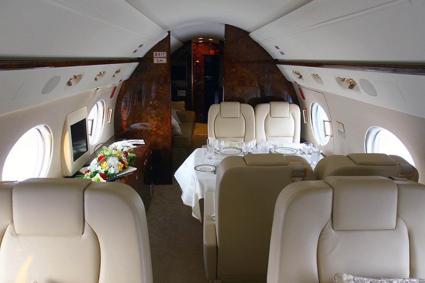 Gulfstream IV — салон